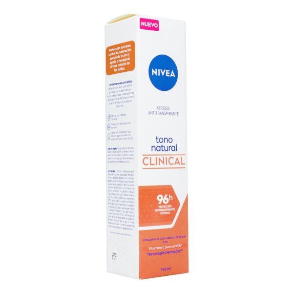 Desodorante Nivea Spray Clinical Tono Natural 150 Ml Desodorante En Aerosol