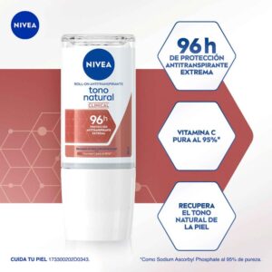 2 Dte.Nivea Rollon Cli.Tono Natural 50Ml Desodorante En Rollon