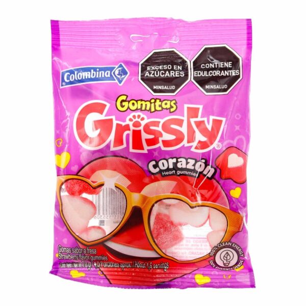 Goma Grissly Corazon 70 Gr Gomas