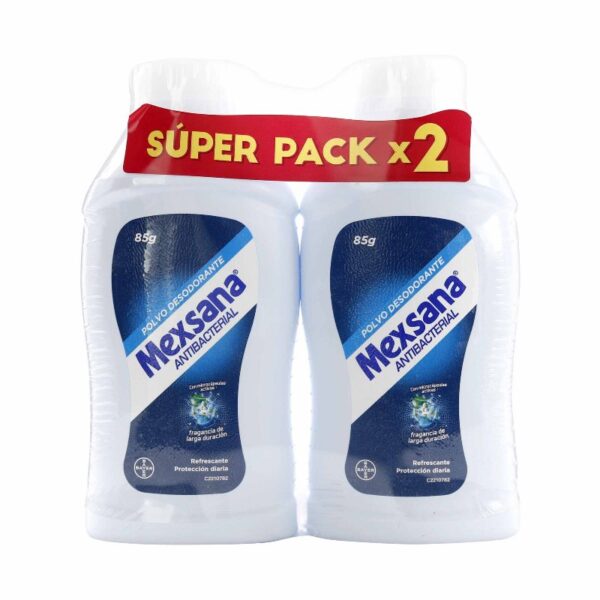 Pack 2 Talcos Mexsana 85 Gr Superpack Iva Talcos