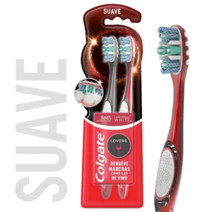 Pack 2 Cepillos Colgate Luminous White Lovers Cafe Cepillo Dental