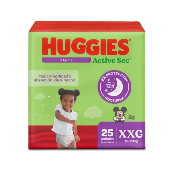 Panales Huggies Active Sec Etapa 5 Xxg 25 Unidades