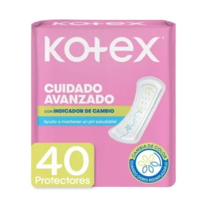 Protectores Diarios Kotex Con Indicador de PH 40 Unds Protectores