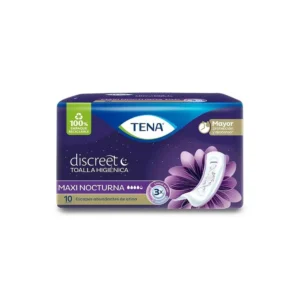 Toallas Tena Discreet Maxi Night 10 Unds