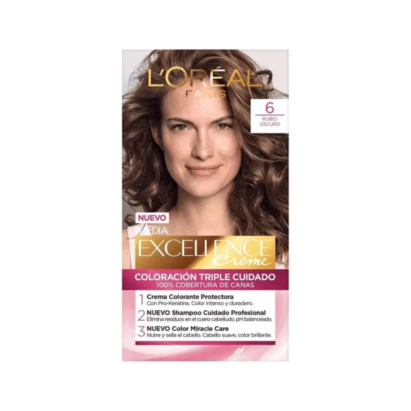 Excellence Creme Kit 6 Rubio Oscuro Tintes