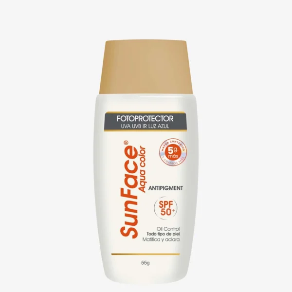Prot.Sunface Aqua Color Spf 50+ 55 Gr Bloqueadores