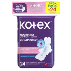 Toallas Higiénicas Kotex Nocturna Ultraprtotect 24 Und