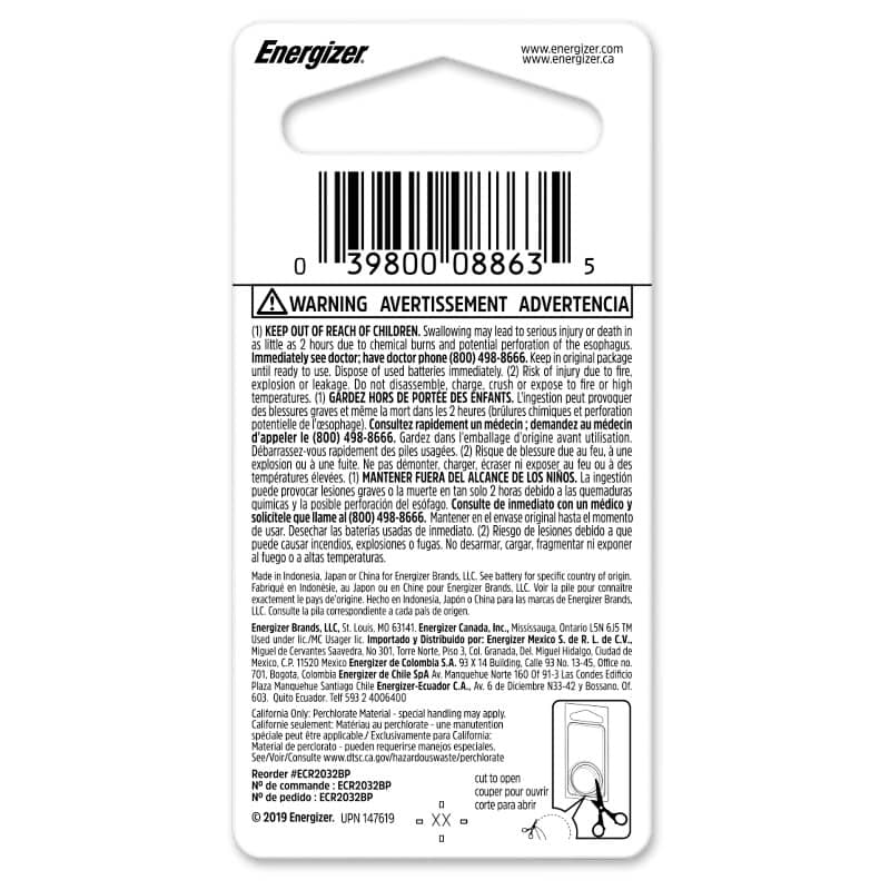 Pila Energizer Boton CR2032 - Imagen 2
