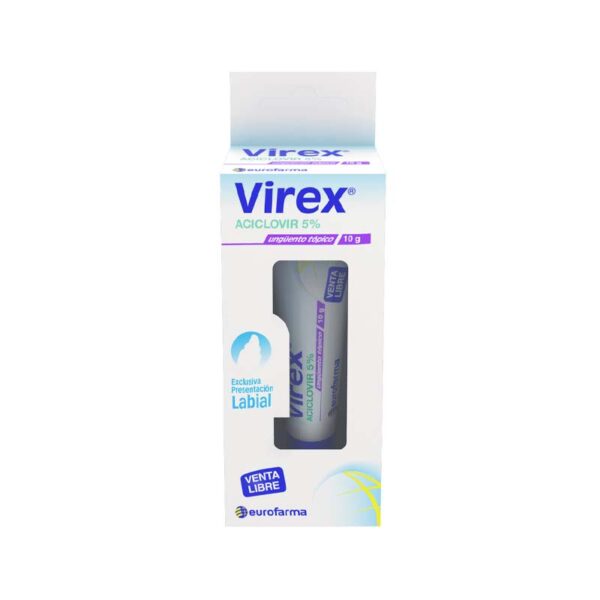 Virex Lipstick Labial 10 Gr Aciclovir