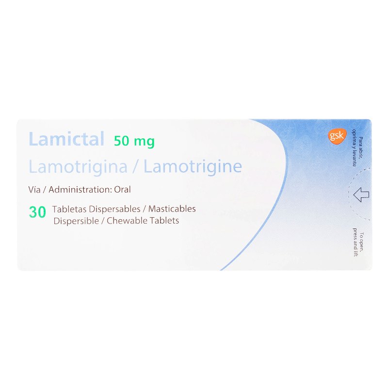 Lamictal Dispersable 50Mg 30 Tabletas Lamotrigina