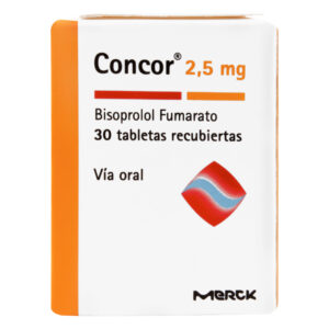 Concor 2.5 Mg 30 Tabletas Bisoprol Fumarato