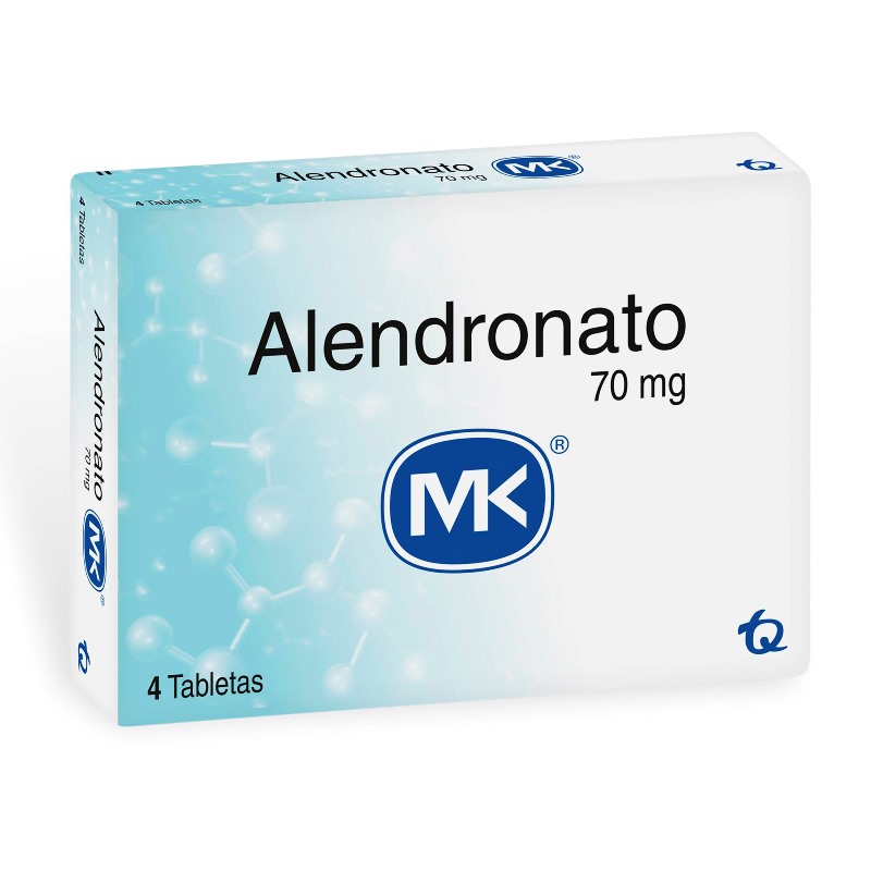 Alendronato 70 Mg 4 Tabletas Mk