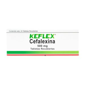 Keflex 500 Mg 24 Capsulas Cefalexina