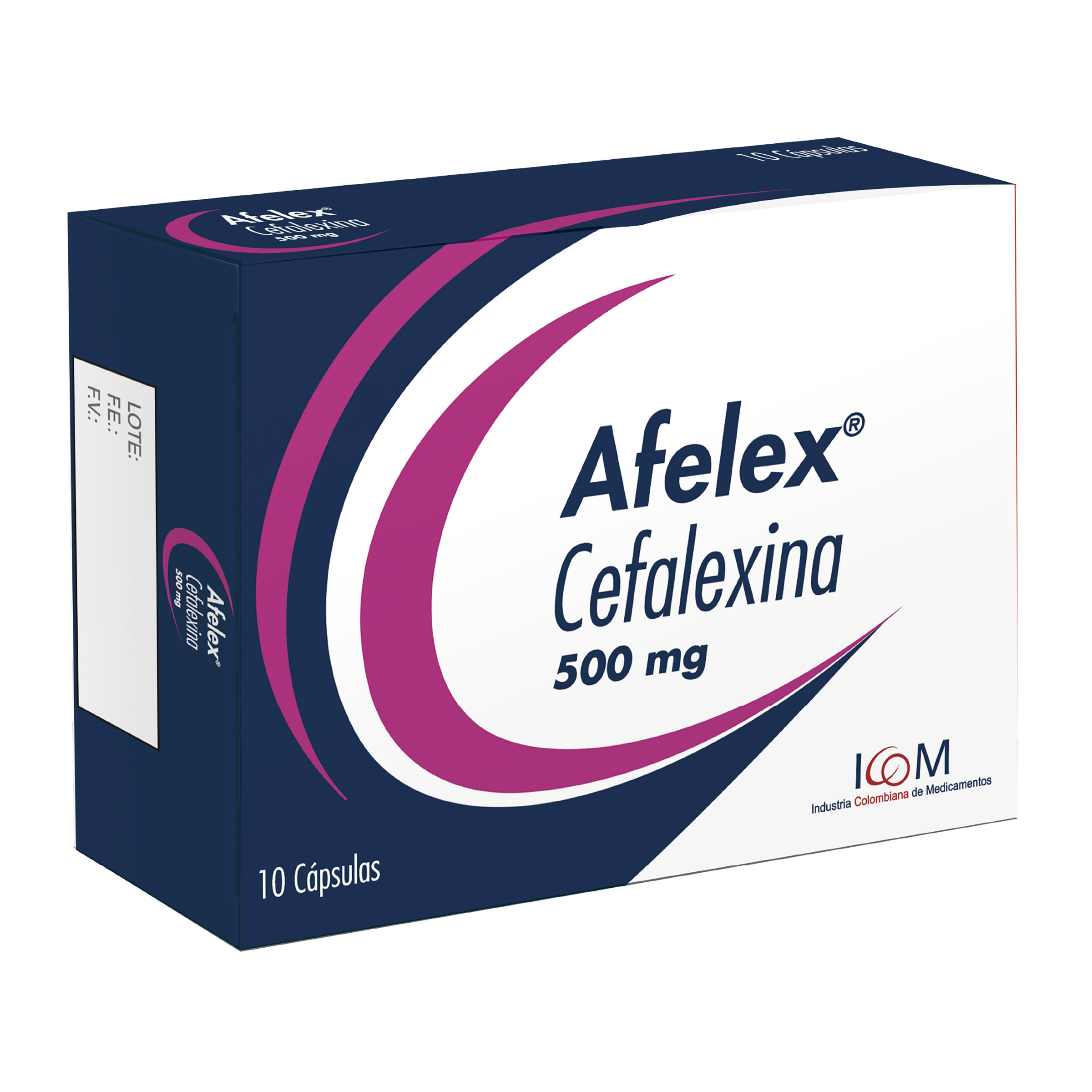 Afelex 500 Mg 10 Capsulas Icom Cefalexina