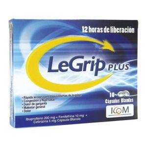 Legrip Plus 10 Capsulas Blandas