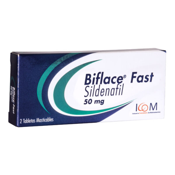 Biflace Fast 50Mg 2 Tabletas Masticable Icom Sildenafil