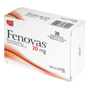 Fenovas 20 Mg 30 Capsulas Blandas