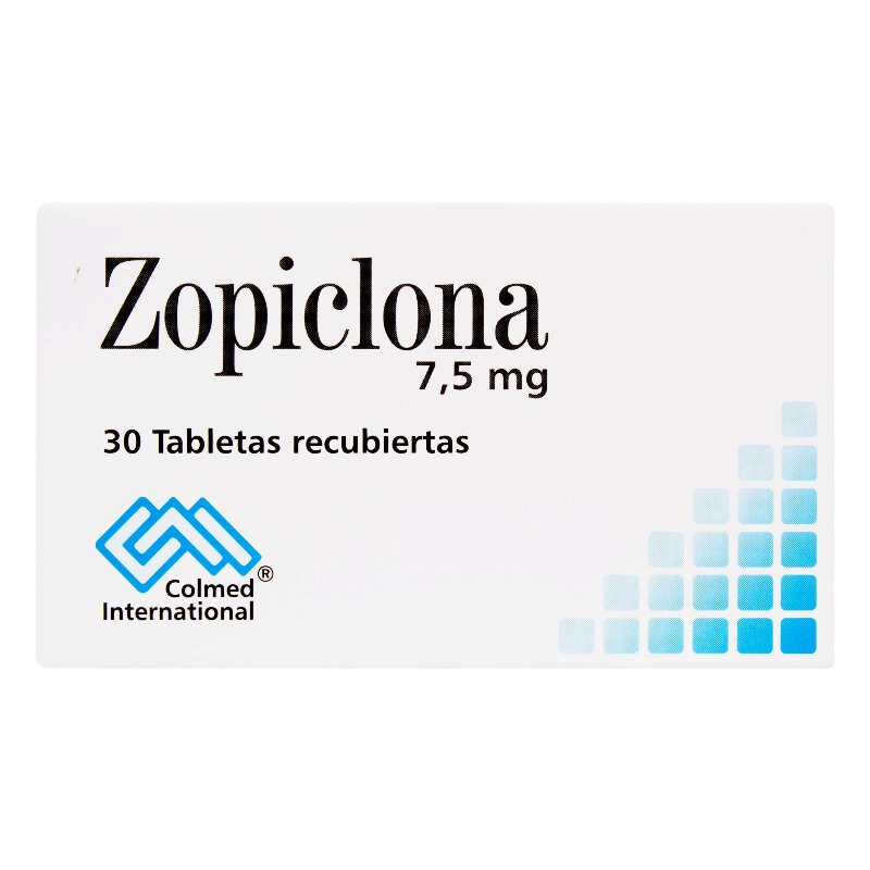 Zopiclona 7.5 Mg 30 Tabletas Colmed