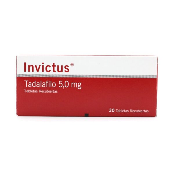 Invictus 5 Mg 30 Tabletas Recubiertas Tadalafilo