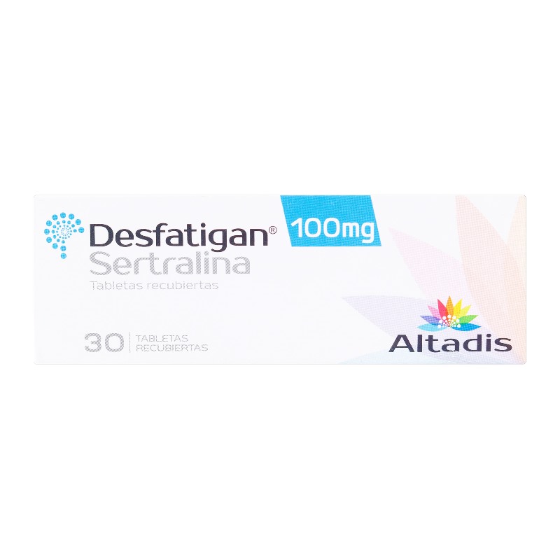 Desfatigan Sertralina 100 Mg 30 Tabletas