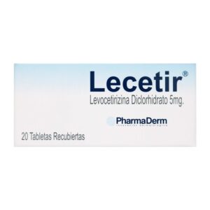 Lecetir 20 Tabletas Recubiertas Levocetirizina