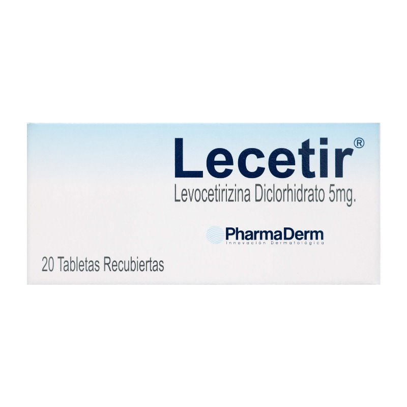 Lecetir 20 Tabletas Recubiertas Levocetirizina