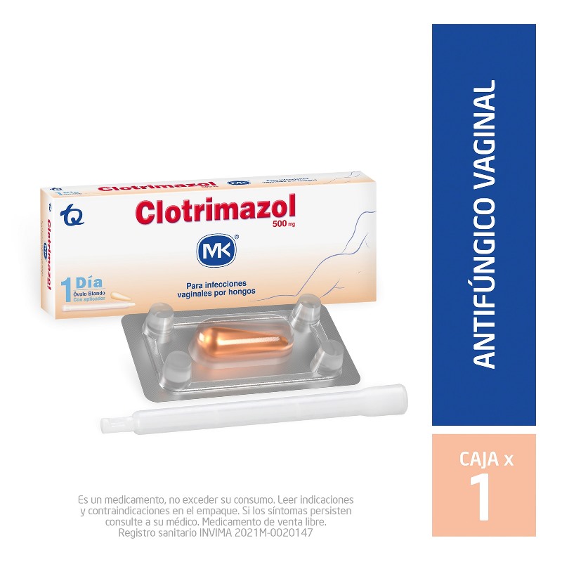 Clotrimazol 500 Mg 1 Ovulo Mk