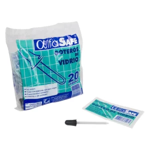 Gotero De Vidrio Alfa Bolsa 20 Und