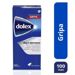 Dolex Gripa 100 Tabletas Acetaminofen / Clorfeniramina / Fenilefrina