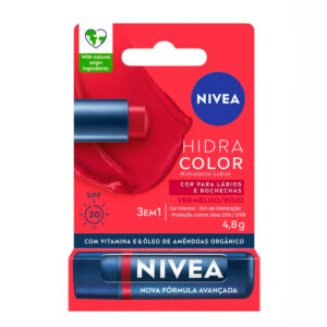 Labial Nivea Hidra Color Rojo
