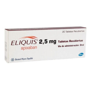 Eliquis 2.5 Mg 20 Tabletas Apixaban