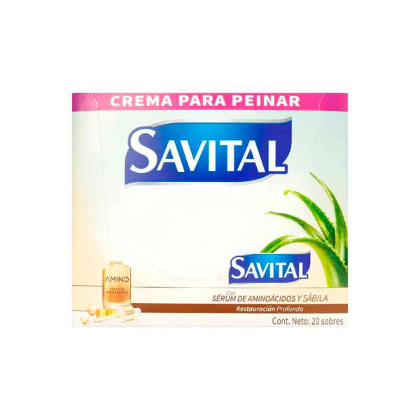 Crema Savital Restauracion Profunda Aminoacidos 22 Ml 20 Sobres