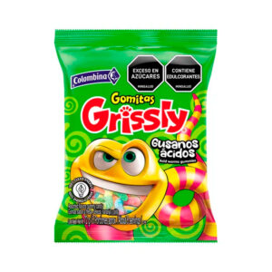 Gomas Grissly Gusanos Acidos 70 Gr