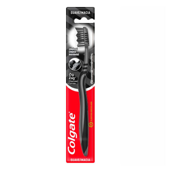 Cepillo Colgate Zig Zag Suave Carbon
