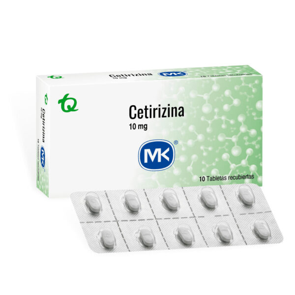 Cetirizina 10 Mg 10 Tabletas Rc