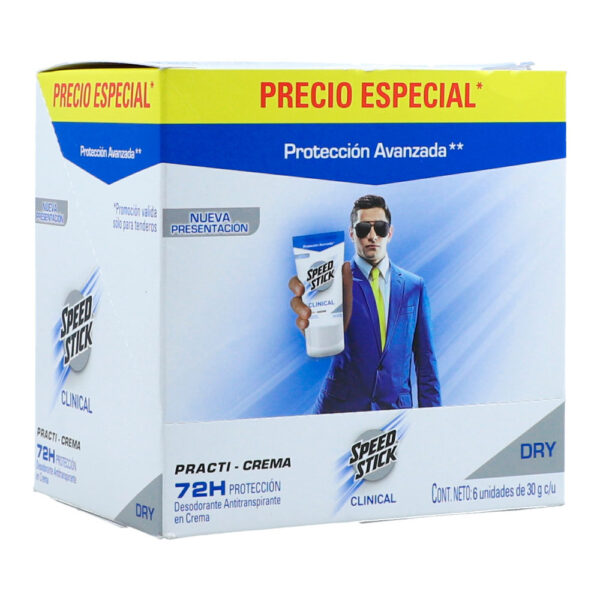 Desodorante Menn Speed Stick Clinical Practi Crema 30 Gr 6 Unidades Precio Especial