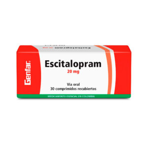 Escitalopram 20 Mg 30 Tabletas Recubiertas