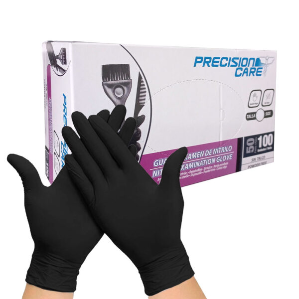 Guante Nitrilo Precision Negro S 100 Unidades
