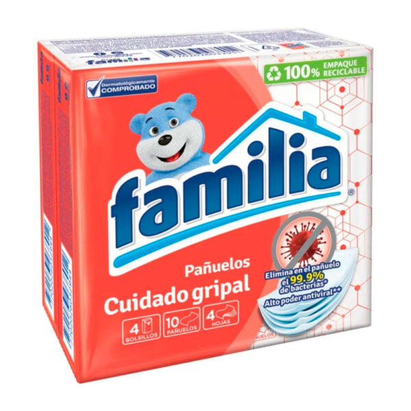 Panuelos Familia Cuidado Gripal 4 Unidades