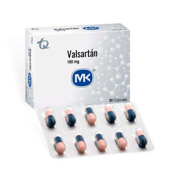 Valsartan 160 Mg 30 Tabletas Mk