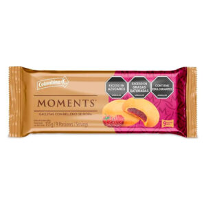 Galleta Rellena Moments Mora 9 Unidades 135 Gr