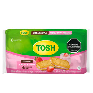 Galletas Tosh Yogurt Fresa 6 Unidades