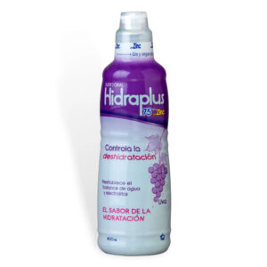 Hidraplus 75 Zinc Uva 400 Ml Suero Sodio / Potacio / Calcio / Magnesio.