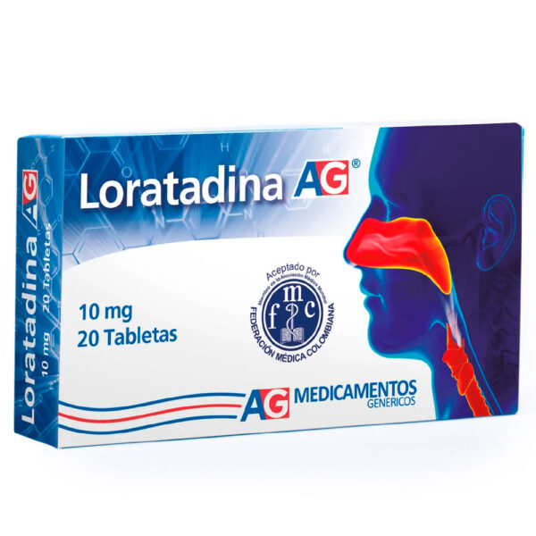 Loratadina 10 Mg 20 Tabletas Ag