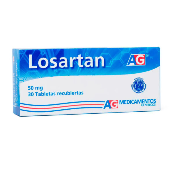 Losartan 50 Mg 30 Tabletas Ag